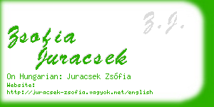 zsofia juracsek business card